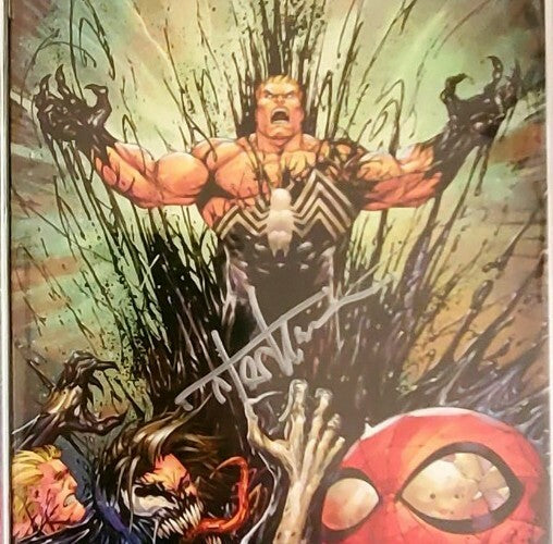 🔥VENOM 6 Vol 3 SIGNED BY TYLER KIRKHAM 3PK VIRGIN 🕸B&W/SKETCH & COLOR VARIANT