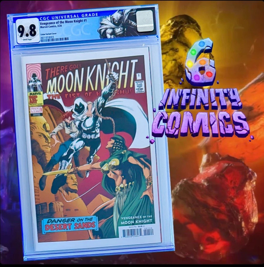 VENGEANCE OF THE MOON KNIGHT #1 CGC 9.8 🔥 2024 COLAN VARIANT 1:200