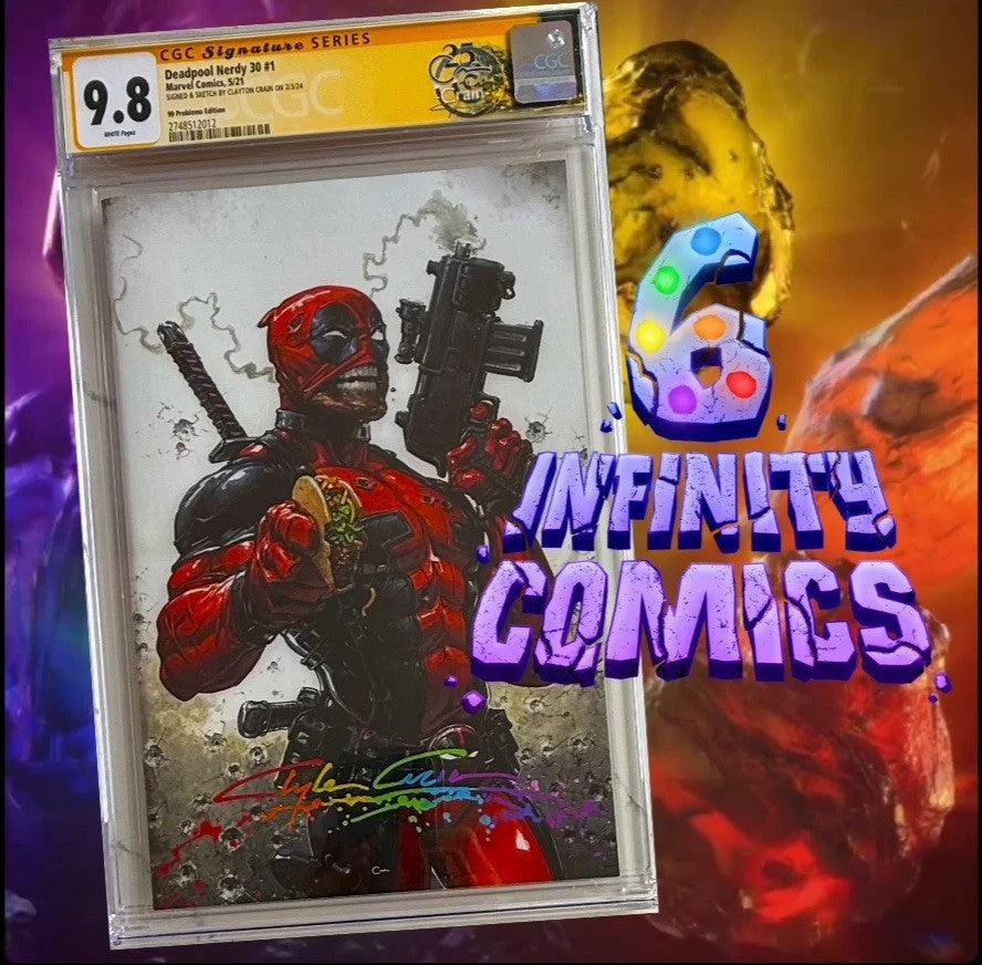 Clayton Crain, Deadpool, Crain custom label, infinity signature