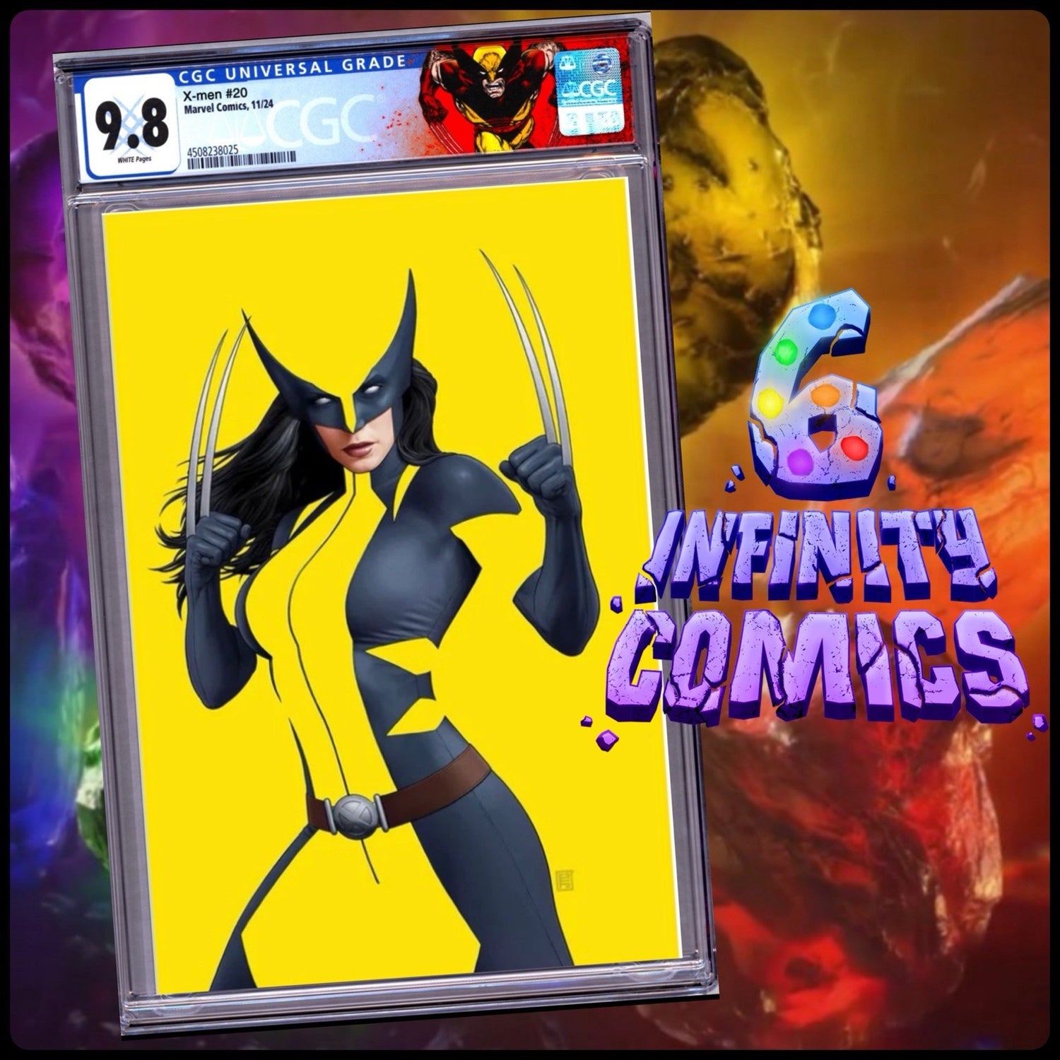 JTC, John tyler christopher, cgc, 9.8, virgin, negative space, x-men, uncanny x-men,