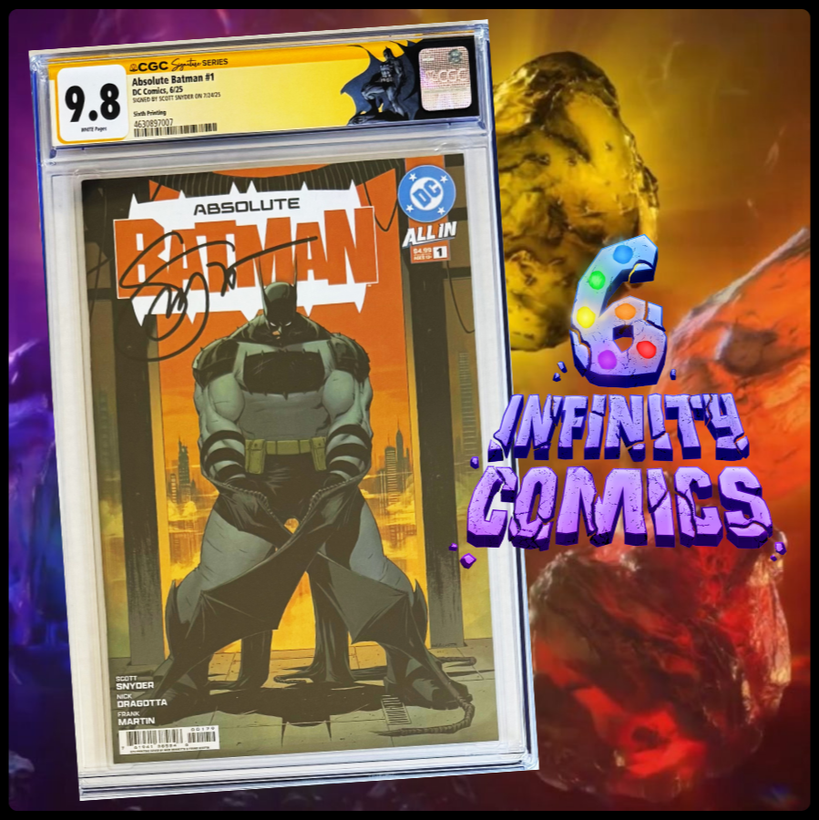 ABSOLUTE BATMAN #1 9.8 CGC SS 🔥SIGNED SCOTT SNYDER -NICK DRAGOTTA CUSTOM LABEL