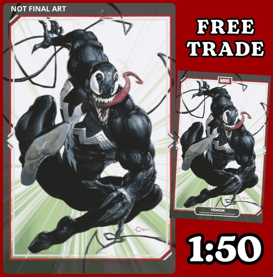 VENOM #253 π₯ CLAYTON CRAIN 1:50 VIRGIN VARIANT