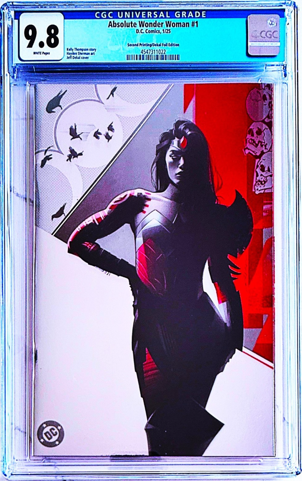 ABSOLUTE WONDER WOMAN #1 FOIL π₯ CGC 9.8 - JEFF DEKAL VARIANT