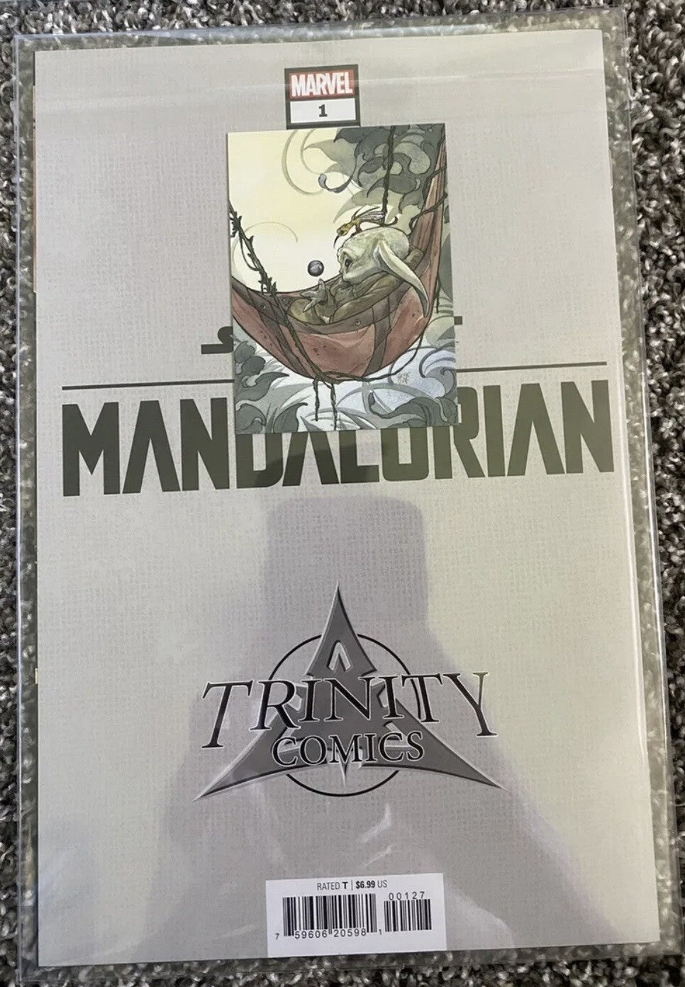 π₯ π¨ Mandalorian S2 #1 SDCC 23' Trinity Comics 2 Pack by Peach Momoko W COA
