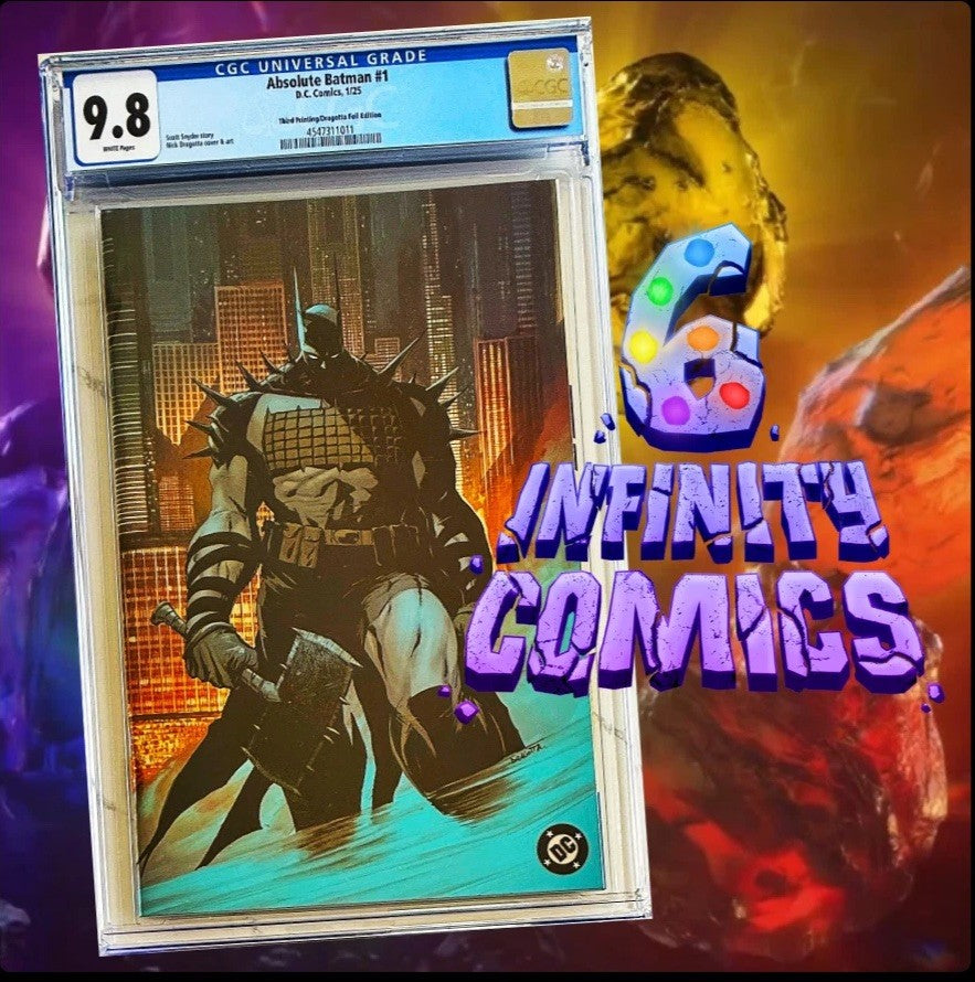 ABSOLUTE BATMAN #1 FOIL VARIANT 🔥 CGC 9.8 - NICK DRAGOTTA MINIMAL TRADE COVER