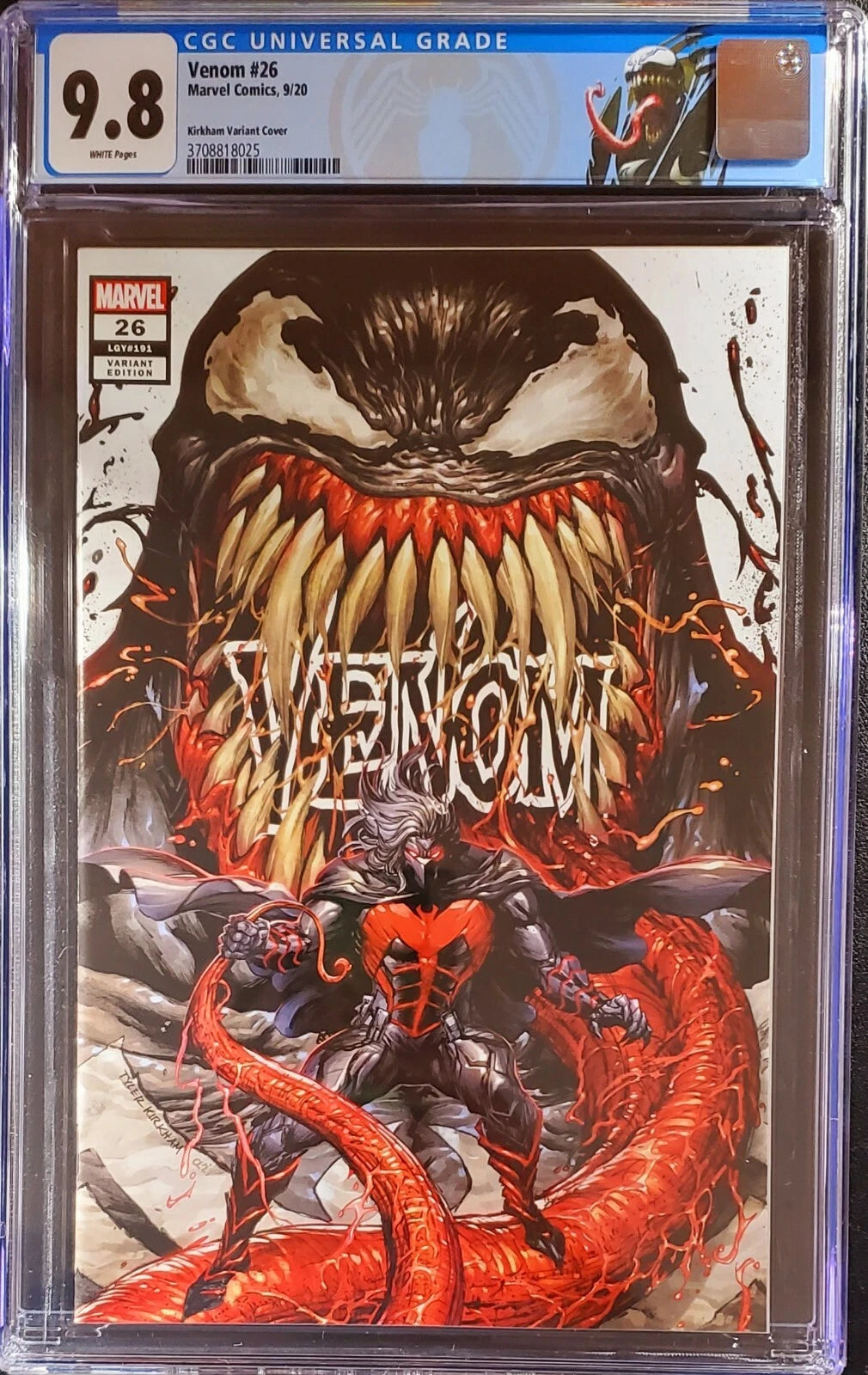CGC 9.8, CGC, Venom, Tyler Kirkham, 1st Virus, Custom Venom Label