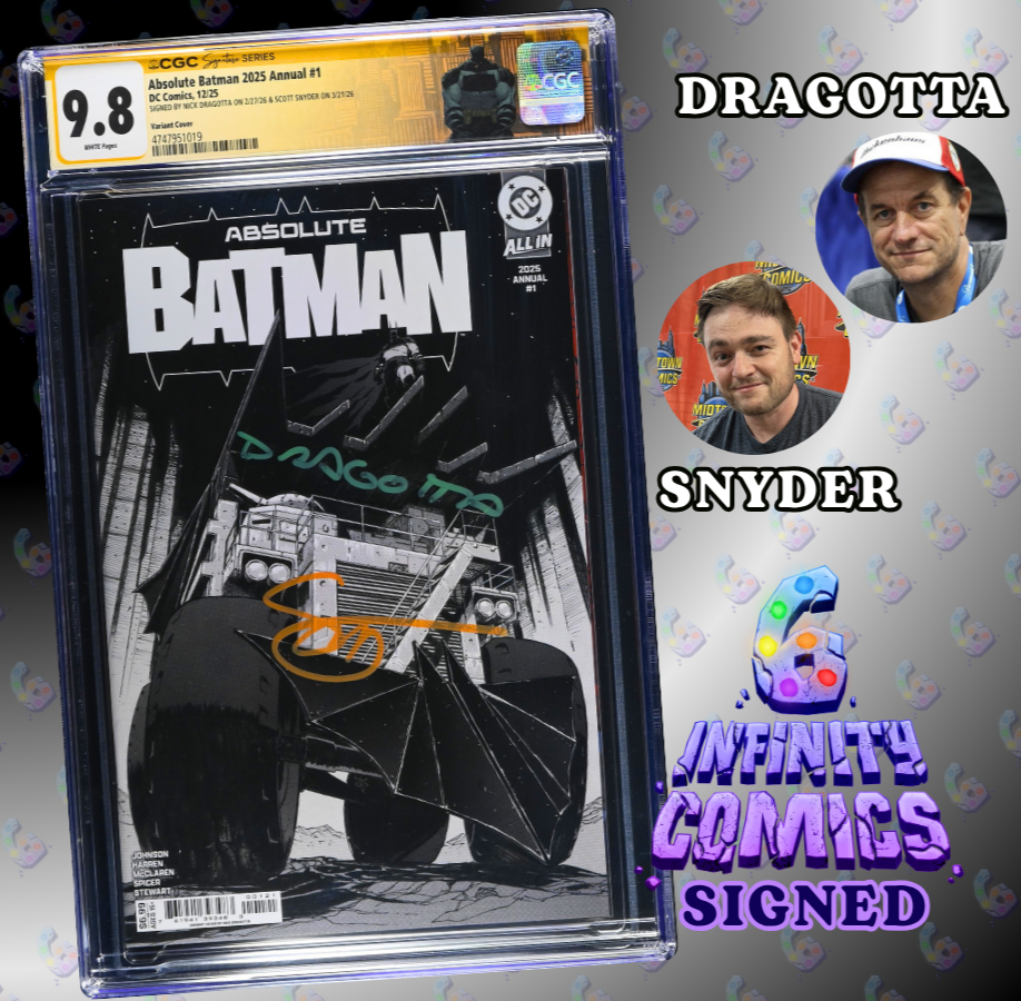 ABSOLUTE BATMAN 2025 ANNUAL 1 CGC 9.8 🔥 1ST PRINT B&W SIGNED DRAGOTTA SNYDER