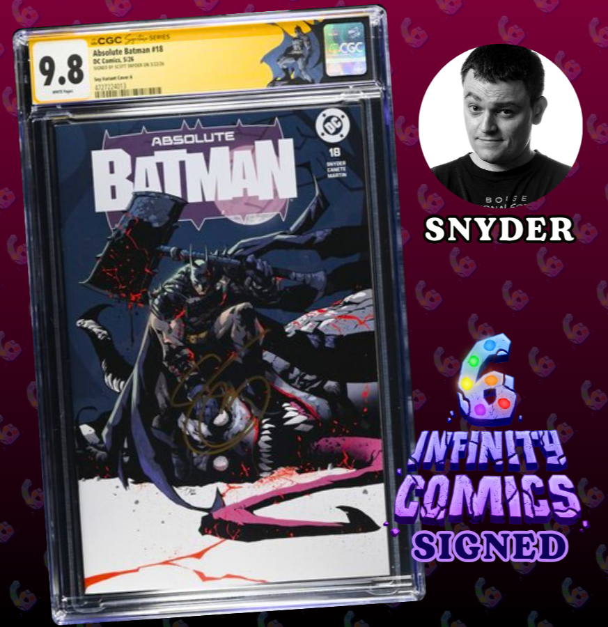 ABSOLUTE BATMAN #18 SS CGC 9.8 🔥 DEXTER SOY COVER A SIGNED BY SCOTT SNYDER