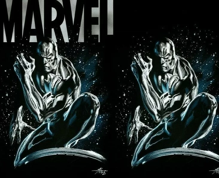 🔥🚨 MARVEL 6 DELL OTTO SILVER SURFER 1 VIRGIN TRADE SET 🔥 crain x-men