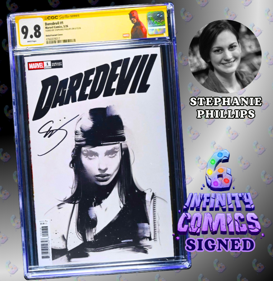 DAREDEVIL #1 CGC SS 9.8 🔥 1:500 DEKAL VARIANT SIGNED BY STEPHANIE PHILLIPS