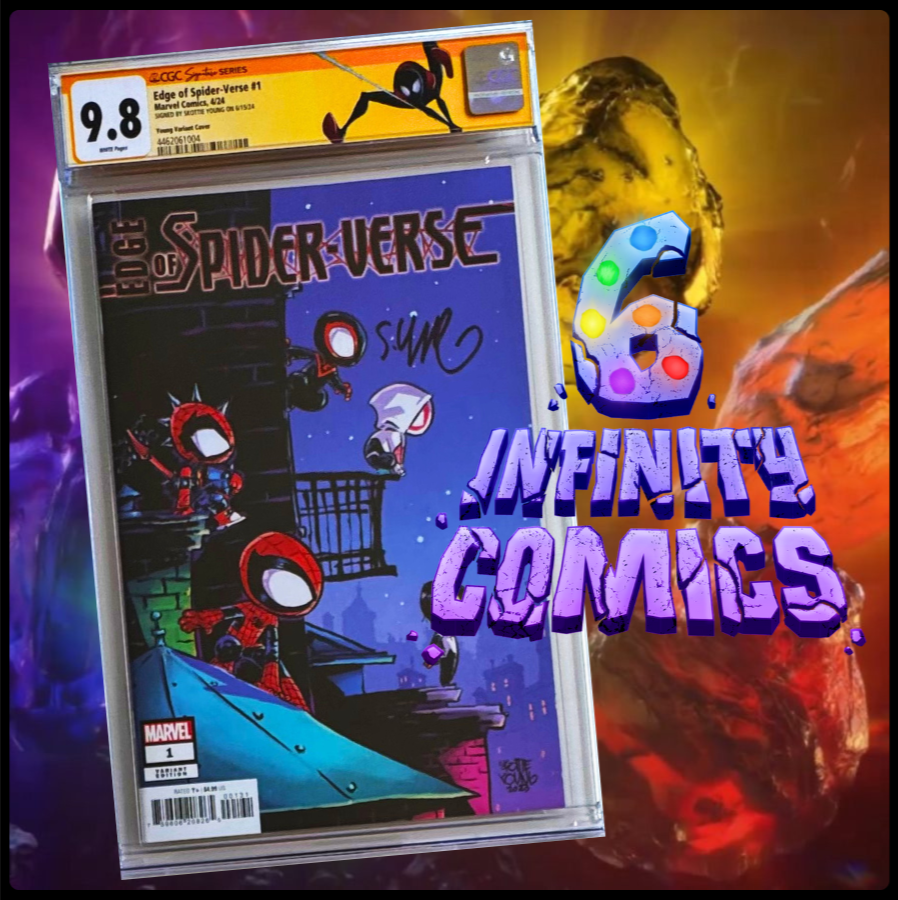 EDGE OF SPIDER-VERSE #1 CGC 9.8 NM/M 🔥 SIGNED SKOTTIE YOUNG VARIANT