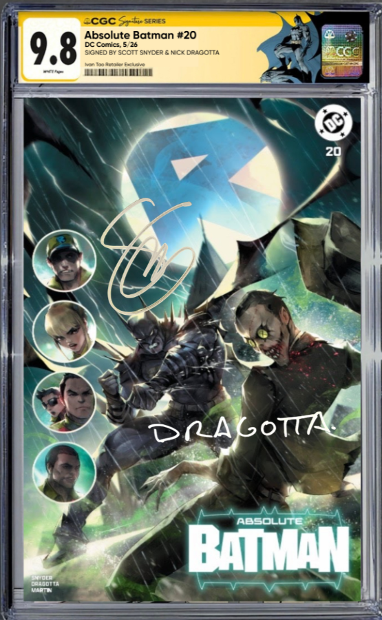ABSOLUTE BATMAN #20 SS CGC 9.8 🔥 TAO EXCLUSIVE SIGNED BY SNYDER AND DRAGOTTA