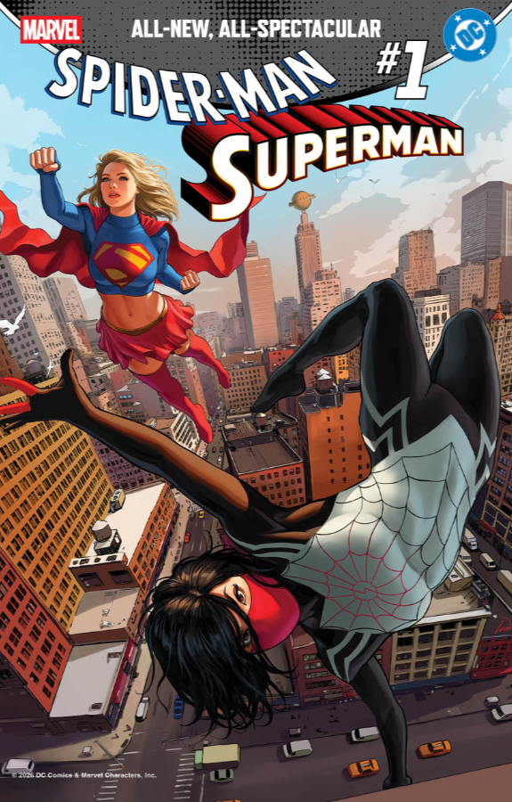 MARVEL/DC: SPIDER-MAN/SUPERMAN #1 🔥 1:100 IVAN TALAVERA VIRGIN VARIANT