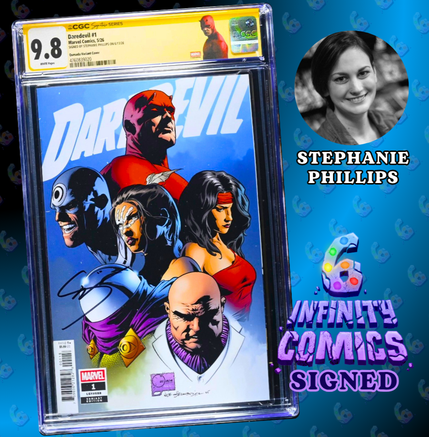 DAREDEVIL 1 CGC SS 9.8 🔥 1:1000 JOE QUESADA VARIANT SIGNED STEPHANIE PHILLIPS