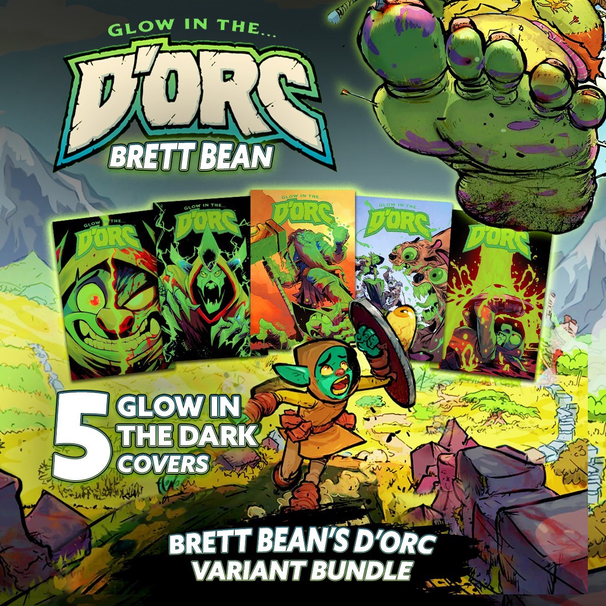 D'ORC #1-5 GLOW-IN-THE-DARK 🔥 BRETT BEAN 5