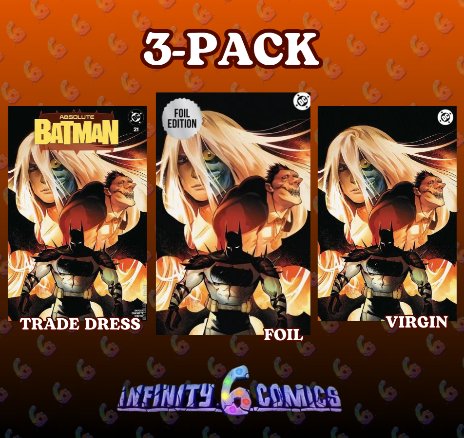 ABSOLUTE BATMAN 21 🦇🔥 MIRKA ANDOLFO 3-PACK TRADE, VIRGIN, FOIL EXCLUSIVE