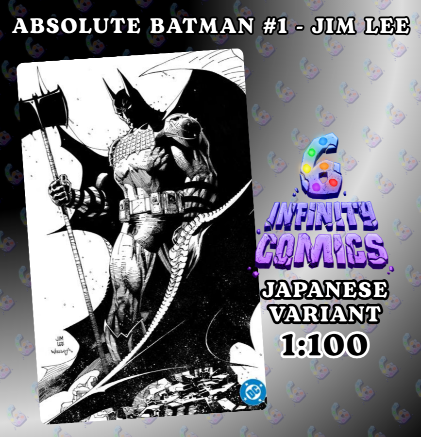 ABSOLUTE BATMAN #1 🦇🔥 1:100 JIM LEE B&W JAPANESE VARIANT