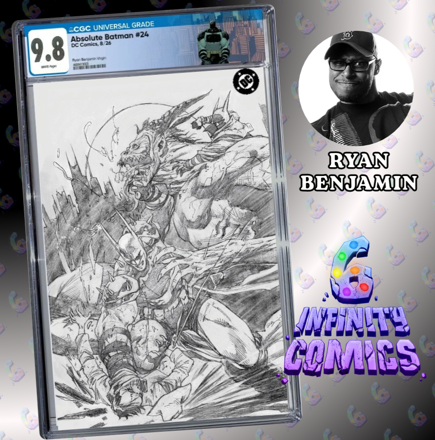 ABSOLUTE BATMAN 24 CGC 9.8 🔥 RYAN BENJAMIN VIRGIN BLACK & WHITE I6C NYCC