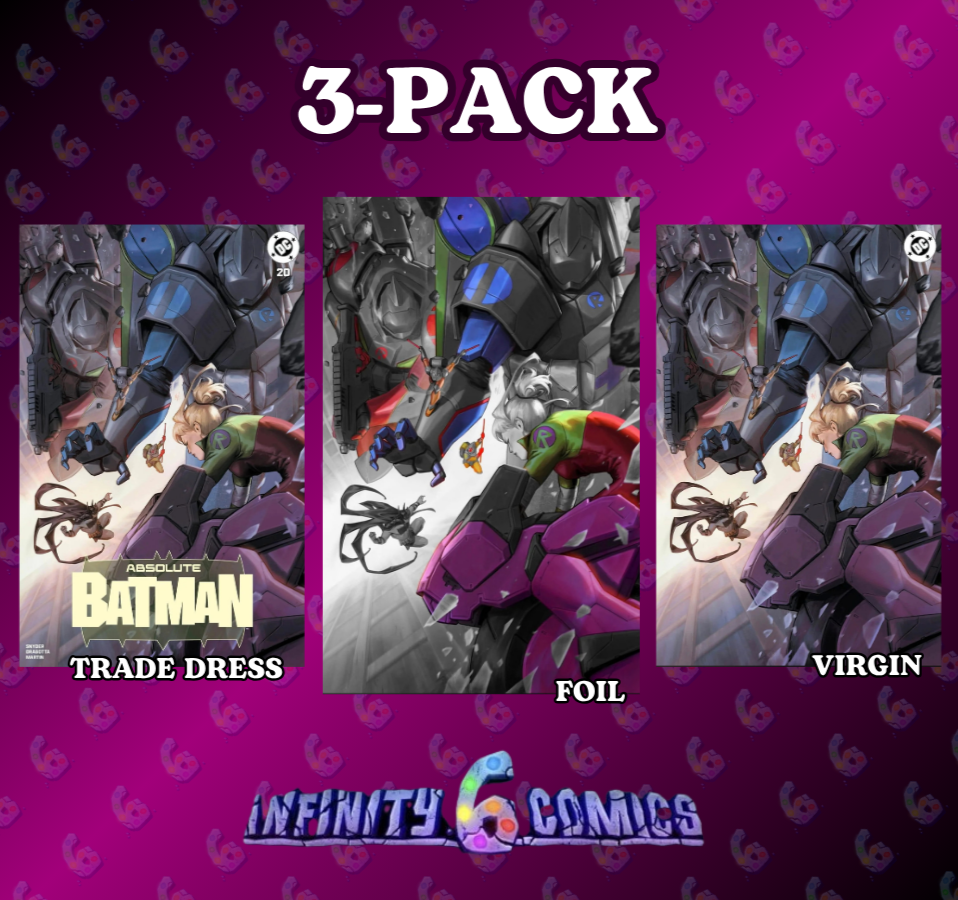 ABSOLUTE BATMAN 20 🦇🔥 EJIKURE 3-PACK TRADE DRESS, VIRGIN, FOIL EXCLUSIVE