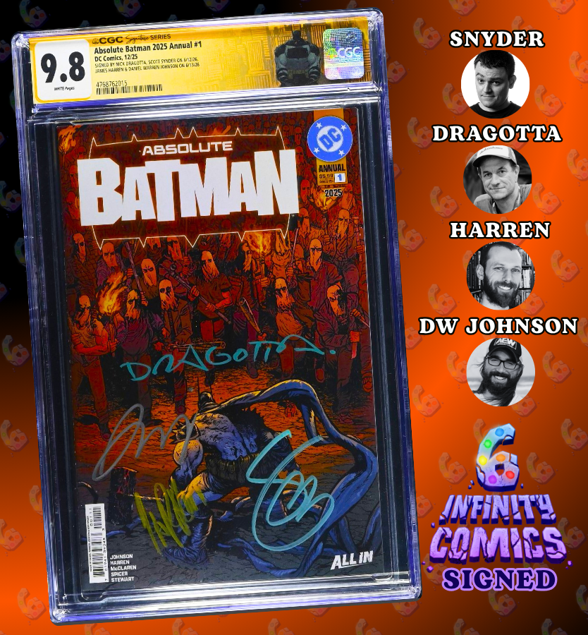 ABSOLUTE BATMAN 2025 ANNUAL 1 SS CGC 9.8 🔥 DWJ 4x SIGNED DRAGOTTA HARREN SNYDER