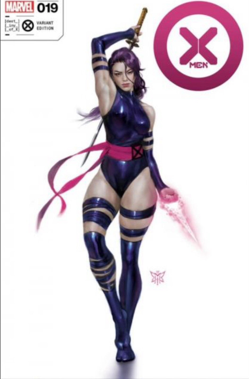 🔥 X-MEN #19 #22 NM+ PSYLOCKE NEGATIVE SPACE VIRGIN JTC JOHN TYLER CHRISTOPHER