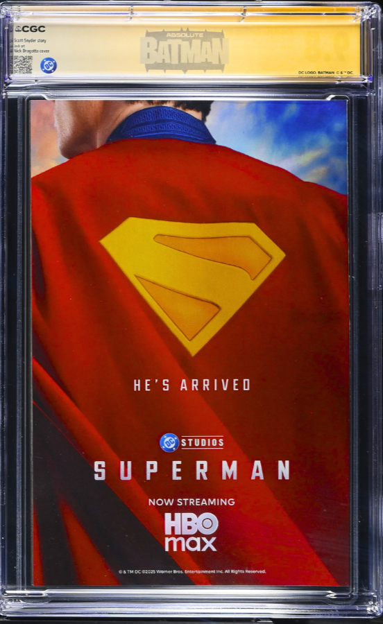 ABSOLUTE BATMAN #15 CGC SS 9.8 🔥 DRAGOTTA 1ST PTG SIGNED BY SNYDER & DRAGOTTA