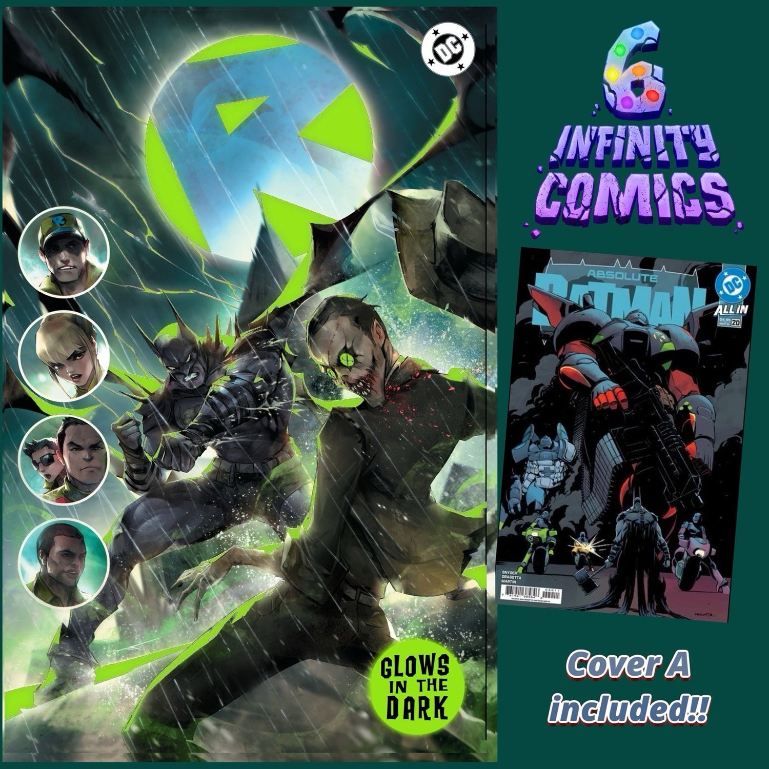 ABSOLUTE BATMAN #20 🦇🔥 IVAN TAO GLOW-IN-THE-DARK LMT 1K ‼️ PRE 5/13