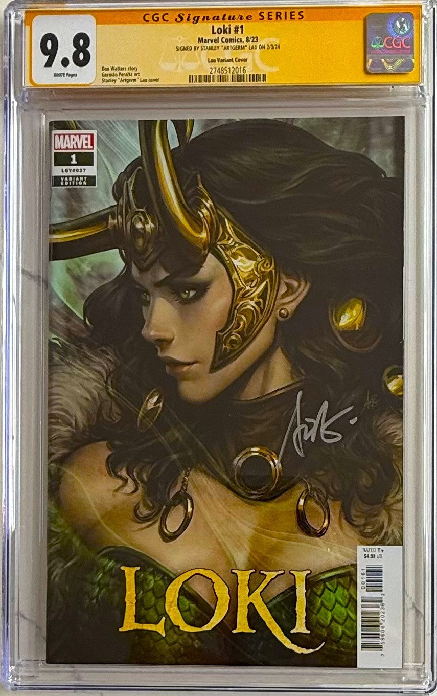 LOKI #1 SS CGC 9.8 🔥 SIGNED BY STANLEY ARTGERM LAU