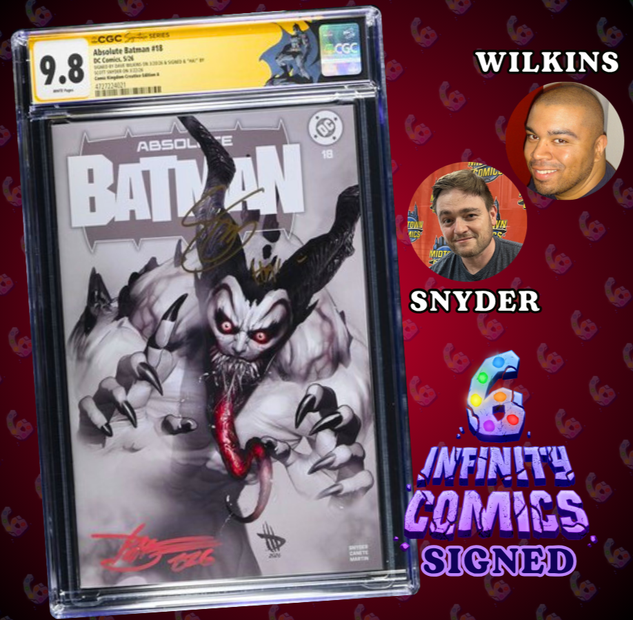 ABSOLUTE BATMAN #18 SS CGC 9.8 🔥 WILKINS VARIANT 2x SIGNED AND