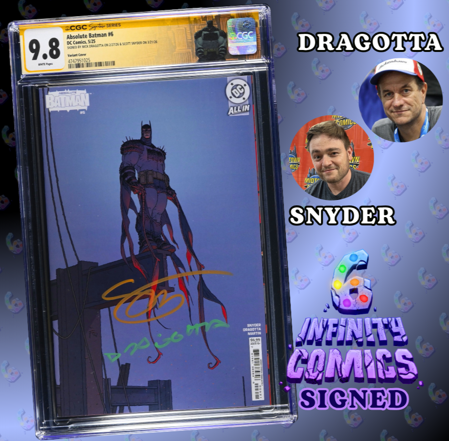 ABSOLUTE BATMAN #6 SS CGC 9.8 🔥 FRANK QUITELY COVER SIGNED BY SNYDER DRAGOTTA
