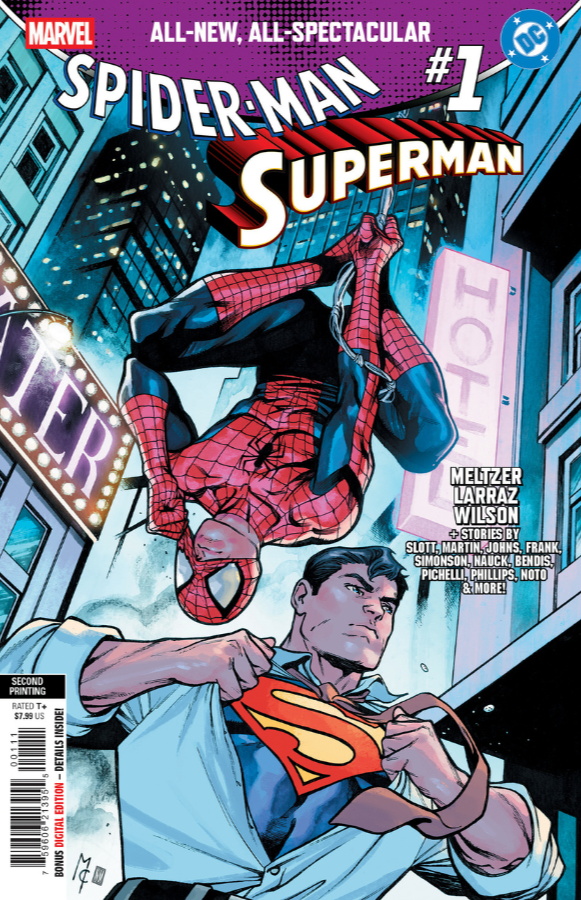 MARVEL/DC: SPIDER-MAN/SUPERMAN 1 🔥 1:50 RYAN STEGMAN VIRGIN 2ND PRINT PRE 5/27