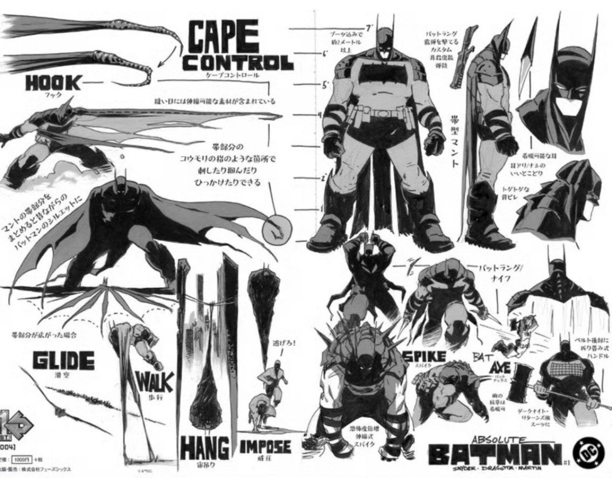 ABSOLUTE BATMAN 1 🦇🔥 DRAGOTTA BLACK & WHITE DESIGN WRAPAROUND JAPANESE VARIANT