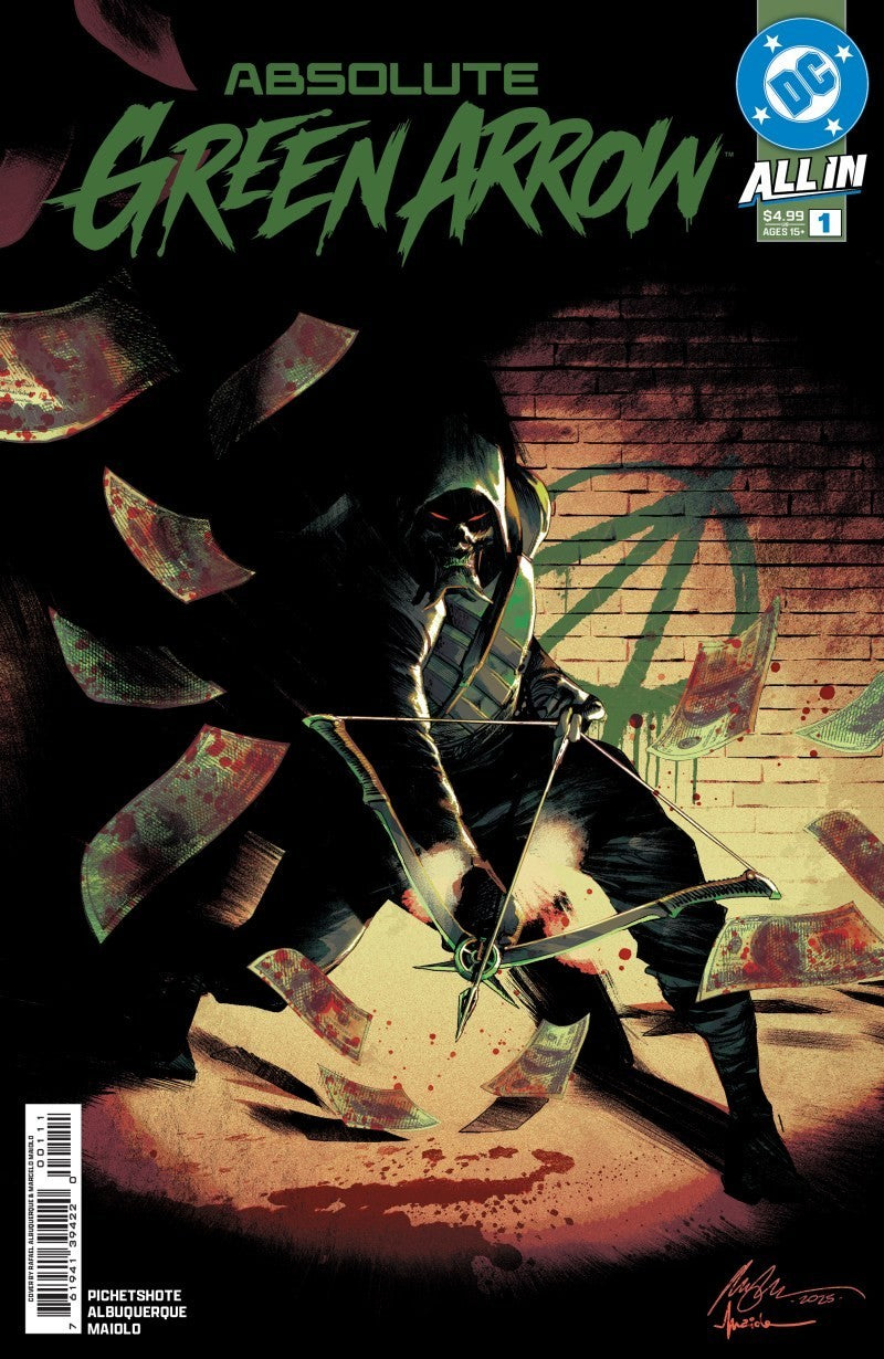ABSOLUTE GREEN ARROW 1 🔥 RYAN BENJAMIN GLOW-IN-THE-DARK VIRGIN EXCLUSIVE LTD 1K