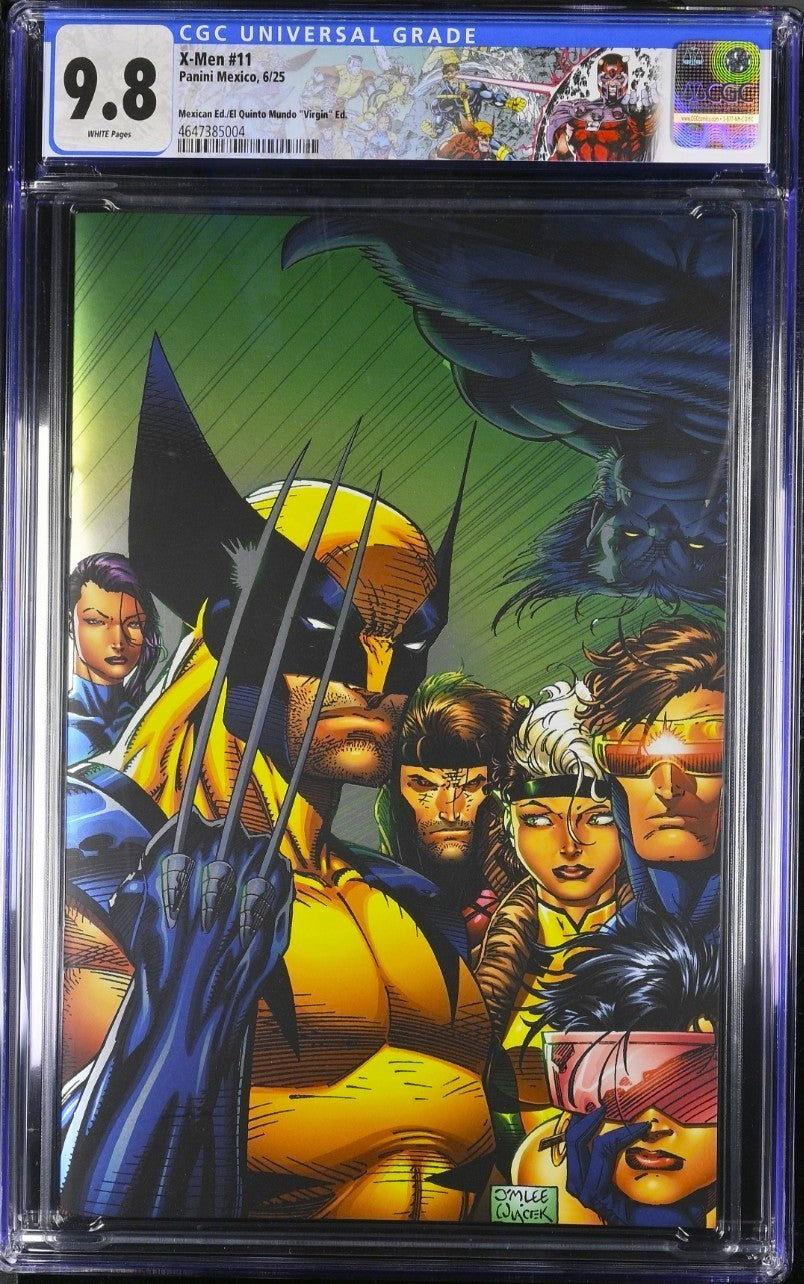 X-MEN #11 CGC 9.8 🔥 JIM LEE VIRGIN SDCC EXCLUSIVE MEXICO FOIL REPRINT LTD 1000