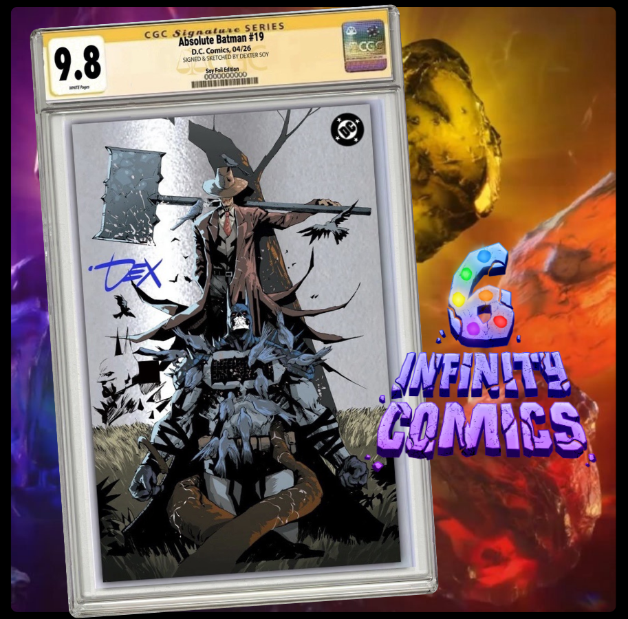 ABSOLUTE BATMAN 19 CGC 9.8 π₯ SIGNED-SKETCH SOY FOIL VIRGIN EXCLUSIVE LTD 750