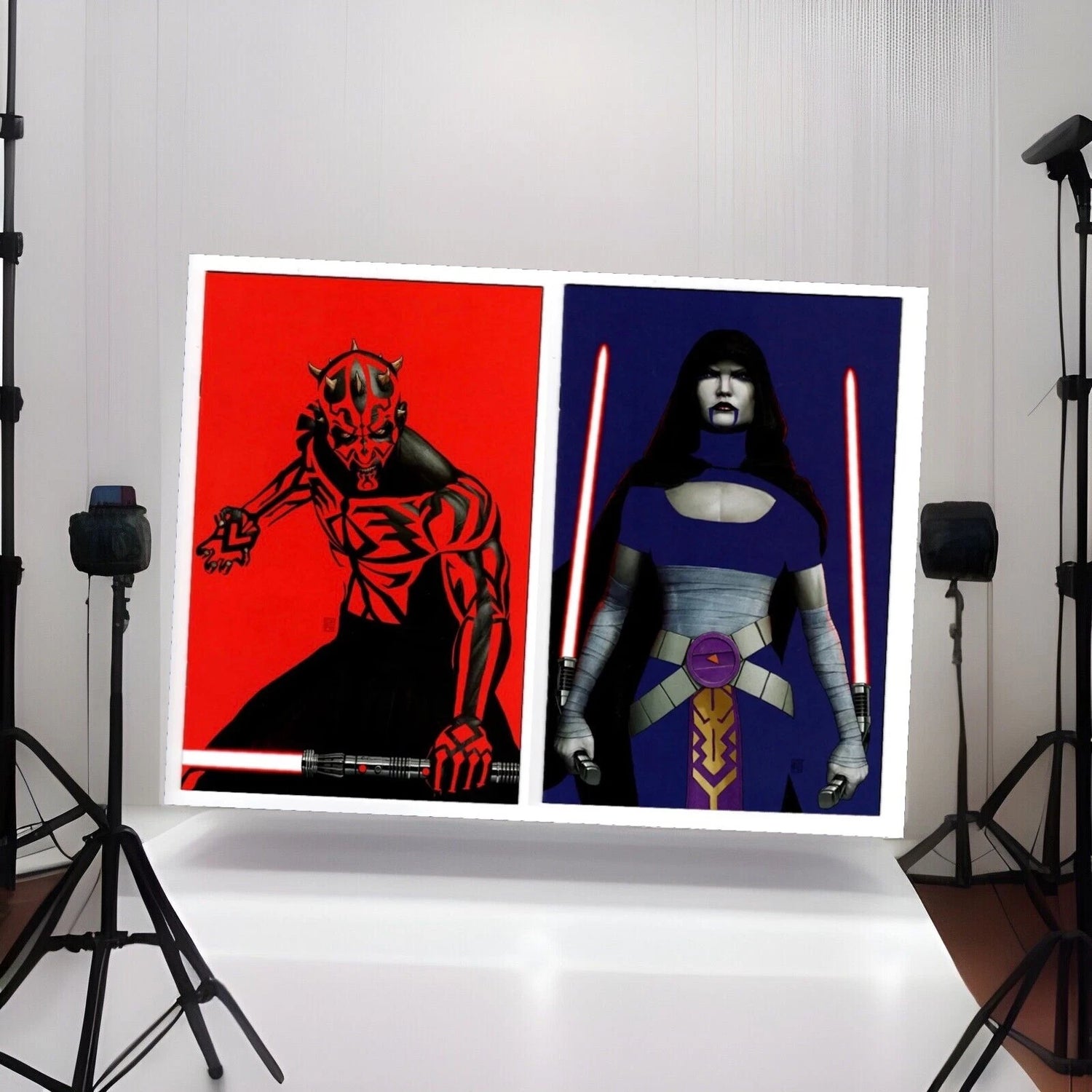 STAR WARS #41 (2024) NM LOT OF 2, DARTH MAUL, VENTRESS NEGATIVE SPACE JTC