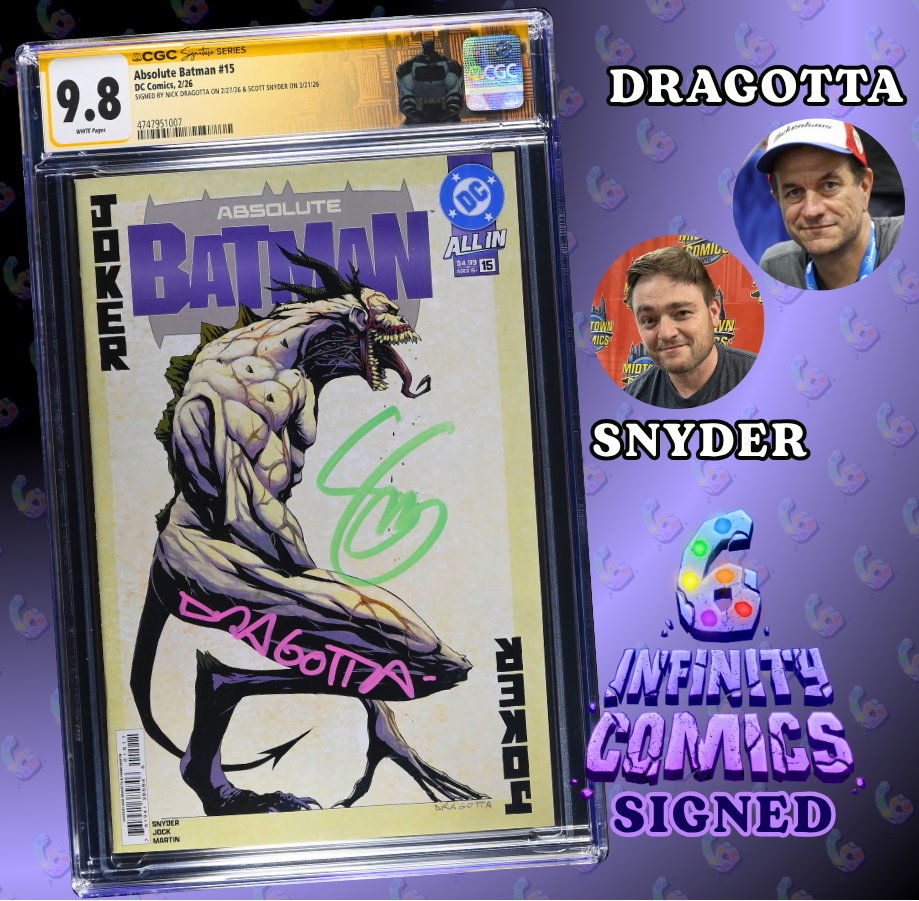 ABSOLUTE BATMAN #15 CGC SS 9.8 🔥 DRAGOTTA COVER SIGNED BY SNYDER AND DRAGOTTA