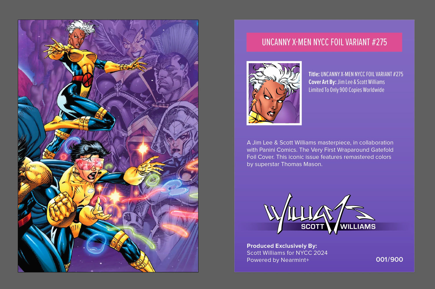 X-Men, Wolverine, Scott Williams, X-Men 275, X-Men Foil, NYCC 2024, Uncanny X-Men