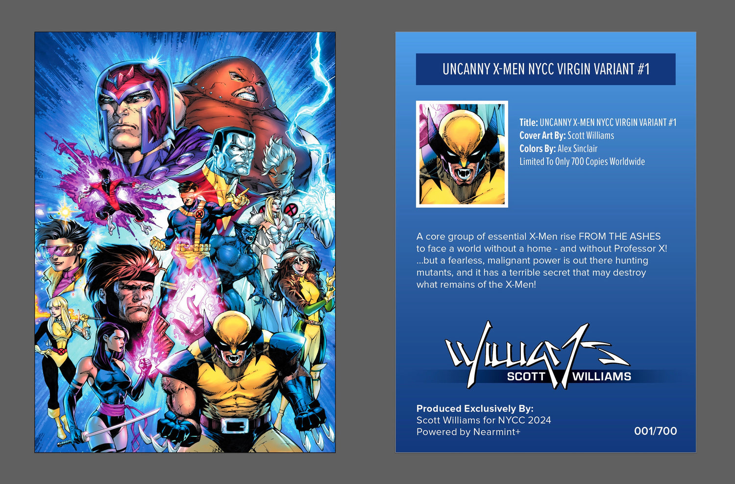 X-Men, Wolverine, Scott Williams, X-Men 1, X-Men Foil, COA, NYCC 2024, Uncanny X-Men, Uncanny X-Men 275