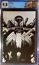 🔥🚨 Venom 26 Tyler Kirkham Sketch Virgin CGC 9.8 1st App Virus🔥🗝 Custom Label