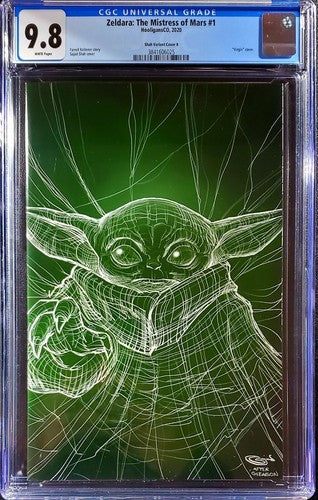 🔥🚨 Zeldara The Mistress of Mars 1 CGC 9.8 🔥 Star wars 🔥 Yoda 🔥 crain momoko