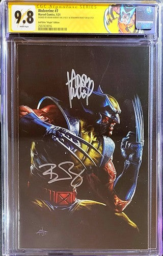 🔥 Wolverine #7 CGC 9.8 SS by Ben Percy & Kubert 🔥 Dell Otto Virgin 🔥 c2e2 jtc