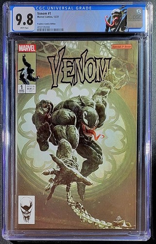 🔥🕸️ Venom #1  CGC 9.8 Trade Edition 🕸️ Bjorn Barends Variant 🕸️ Crain cates