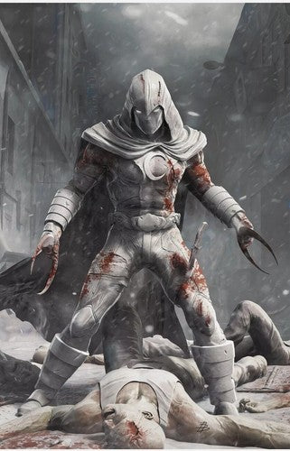 🔥🌙 MOON KNIGHT: BLACK, WHITE & BLOOD #1 BJORN BARENDS VIRGIN 🟣 crain jtc
