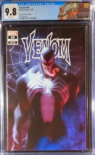 🔥🚨 Venom #28 CGC 9.8 Alex Garner Variant ASM 539 🕸️ Trade  KNULL custom label