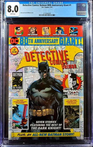 CGC 8.0 DETECTIVE COMICS BATMAN 80th Anniversary Giant #1 WP Walmart LMT to 1500
