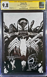 🔥🚨 Venom #26 cgc 9.8 SS signed sketch remark Tyler Kirkham 🕸️ remarque knull