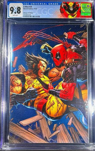 X-MEN #26 CGC 9.8 WILLIAMS NYCC X-MEN #5 Homage VIRGIN FOIL Deadpool Wolverine