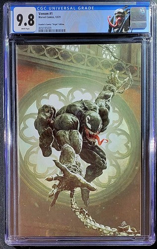 🔥🕸️ Venom #1  CGC 9.8 Virgin Edition 🕸️ Bjorn Barends Variant 🕸️ Crain cates