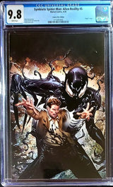 🔥🚨 Symbiote Spider-Man 5 Alien Reality GREG LAND VIRGIN VARIANT NM crain